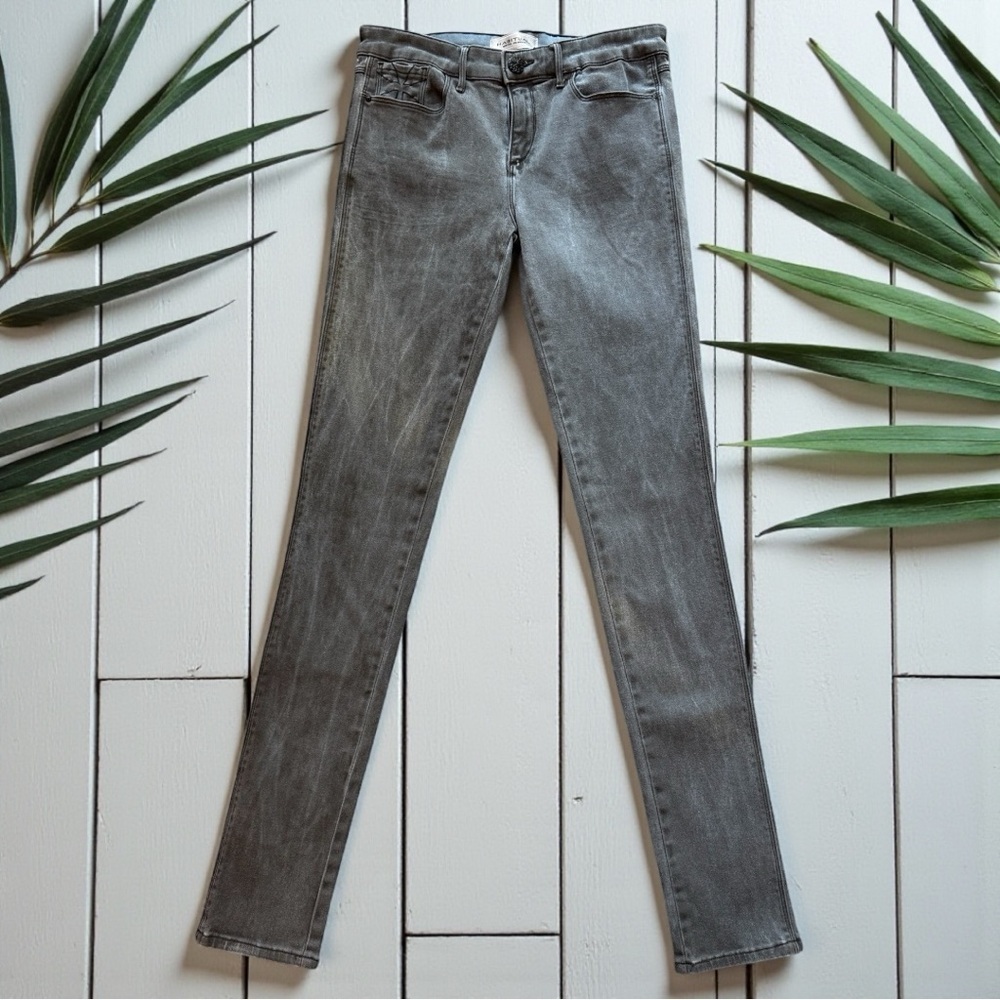 Habitual Eve Hi Rise Skinny Jeans Gray Wash Stretch Denim Size 27 Made in USA